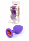 Preview: Medium Purple Plug with chrystal